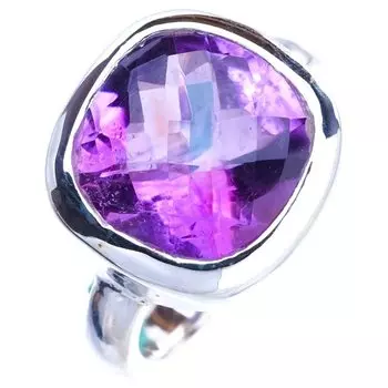 StarGems Natural Amethyst Handmade 925 Sterling Silver Ring 5.25 E9167