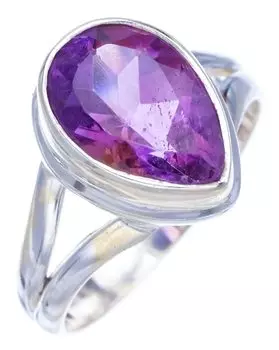 StarGems® Natural Amethyst Handmade 925 Sterling Silver Ring 8.25 F2905