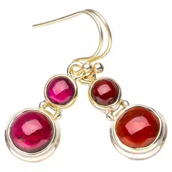 StarGems® Natural Amethyst Handmade 925 Sterling Silver Earrings 1.25 E6845