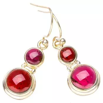 StarGems® Natural Amethyst Handmade 925 Sterling Silver Earrings 1.5 E6847