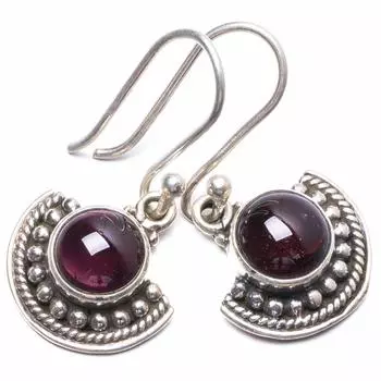 StarGems Natural Amethyst Handmade Unique 925 Sterling Silver Earrings 1 Y2555