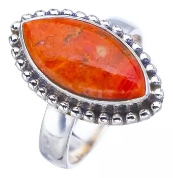 StarGems® Natural Calcite Handmade 925 Sterling Silver Ring 5.75 F3146