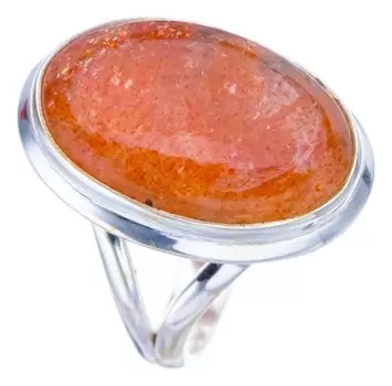 StarGems® Natural Calcite Handmade 925 Sterling Silver Ring 6 F1974
