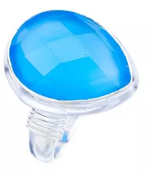 StarGems® Natural Chalcedony Handmade 925 Sterling Silver Ring 5.75 F1656