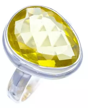 StarGems® Natural Citrine Handmade 925 Sterling Silver Ring 8.25 F2969