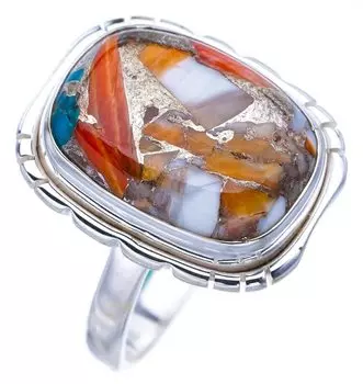 StarGems® Natural Copper Chalcedony Handmade 925 Sterling Silver Ring 8.75 F1189