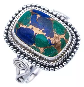 StarGems® Natural Copper Chalcedony Handmade 925 Sterling Silver Ring 8.75 F1162