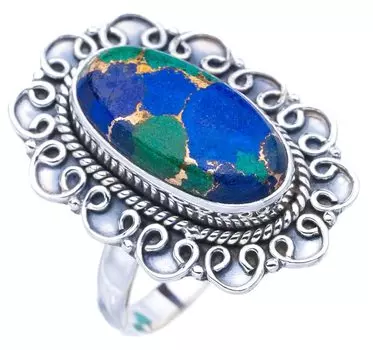 StarGems® Natural Copper Chalcedony Handmade 925 Sterling Silver Ring 8.75 F1163