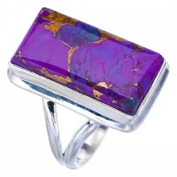 StarGems® Natural Copper Turquoise Handmade 925 Sterling Silver Ring 6.5 F2269
