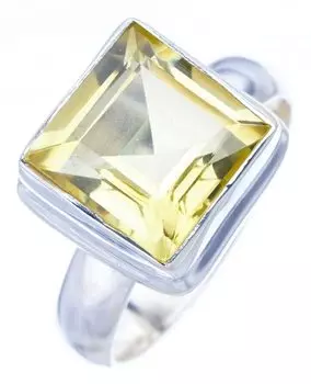 StarGems® Natural Green Amethyst Handmade 925 Sterling Silver Ring 6.75 F0349