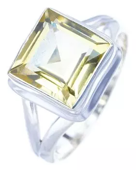 StarGems® Natural Green Amethyst Handmade 925 Sterling Silver Ring 8.75 F0335