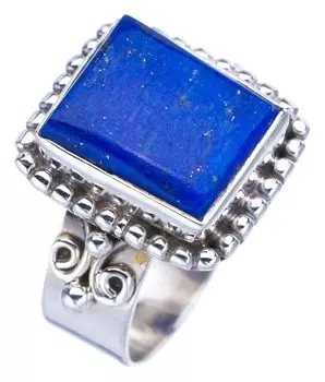 StarGems® Natural Lapis Lazuli Handmade 925 Sterling Silver Ring 7.25 F1824