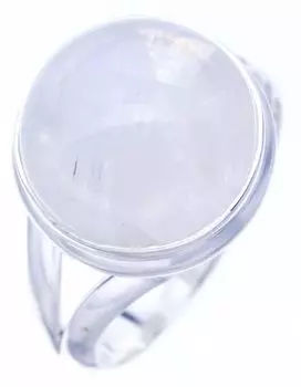 StarGems® Natural Moonstone Handmade 925 Sterling Silver Ring 7 F0615