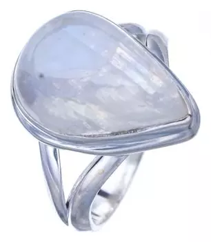StarGems® Natural Moonstone Handmade 925 Sterling Silver Ring 9.75 F0660