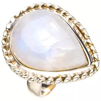 StarGems® Natural Moonstone Handmade 925 Sterling Silver Ring 5.5 E7247