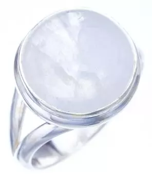 StarGems® Natural Moonstone Handmade 925 Sterling Silver Ring 7 F2747