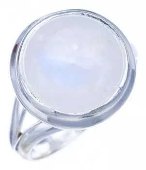 StarGems® Natural Moonstone Handmade 925 Sterling Silver Ring 6 F2706