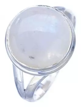 StarGems® Natural Moonstone Handmade 925 Sterling Silver Ring 9 F2577