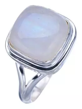 StarGems® Natural Moonstone Handmade 925 Sterling Silver Ring 5.75 F2517