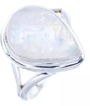 StarGems® Natural Moonstone Handmade 925 Sterling Silver Ring 5.75 F0648