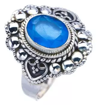 StarGems® Natural Quartz Handmade 925 Sterling Silver Ring 8.75 F3230