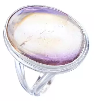 StarGems® Natural Quartz Handmade 925 Sterling Silver Ring 8.75 F2010