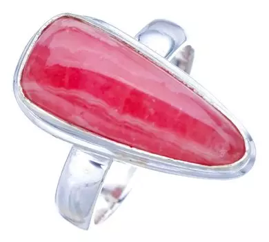 StarGems® Natural Rhodonite Handmade 925 Sterling Silver Ring 6 F0376