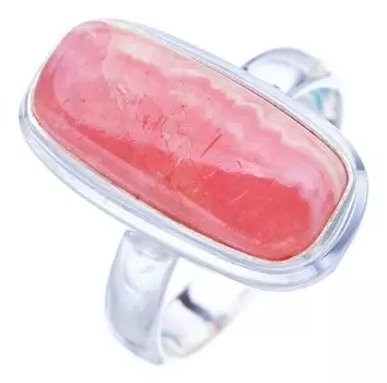 StarGems® Natural Rhodonite Handmade 925 Sterling Silver Ring 7 F0397