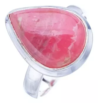 StarGems® Natural Rhodonite Handmade 925 Sterling Silver Ring 9 F0395