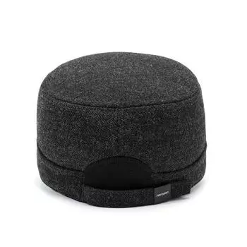 Старик шляпа мужчины зимой пожилой плоский шляпа мужчины сезон теплая папа старик ухо шапка Adjustable серый