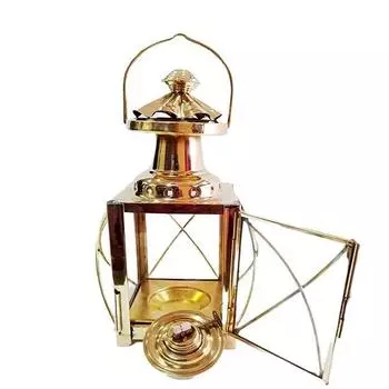 Старинная антикварная шахтерская масляная лампа латунный корабельный фонарь маленький морской фонарь