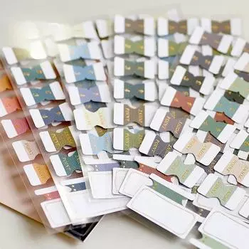 Старинная бронзовая золотая наклейка-индекс, липкая закладка, планировщик, блокнот и журнал, декоративные наклейки, канцелярские принадлежности