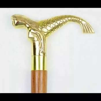 Старинная цельная ручка Murmaid дизайнерская новая трость деревянная трость для ходьбы