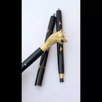 Старинная латунная дизайнерская ручка, винтажная трость для ходьбы, деревянная трость для ходьбы M аэро