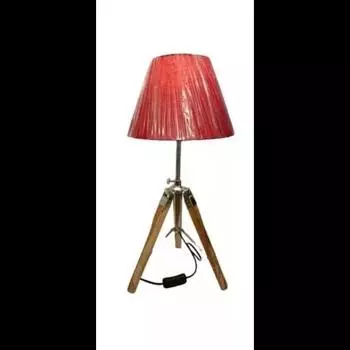 Старинная настольная лампа деревянная тренога подставка 23 дюйма для дома и офиса декор