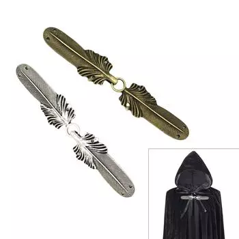 Старинная пуговица для кардигана, перья, зажим для кардигана из сплава, застежки для свитера, зажим для пуговиц для любителей моды A