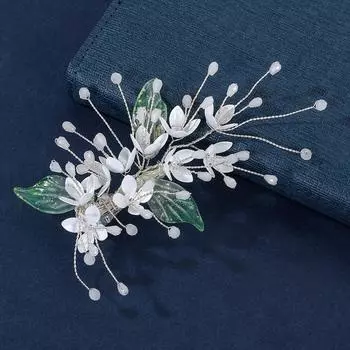 Старинная жемчужная заколка для волос, новый головной убор ханьфу, старинная заколка для волос, китайский стиль, классические простые аксессуары для волос в стиле ретро серебряный