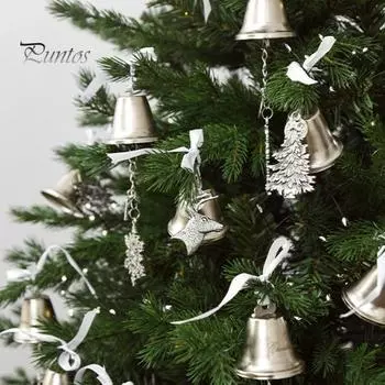 Старинные колокольчики, кованые колокольчики, украшение, сверкающее украшение на рождественскую елку, радостные благословения, подвесные колокольчики, украшение, подарок для семьи и друзей C