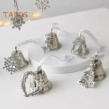 Старинные колокольчики, кованые колокольчики, украшение, сверкающее украшение на рождественскую елку, радостные благословения, подвесные колокольчики, украшение, подарок для семьи и друзей C