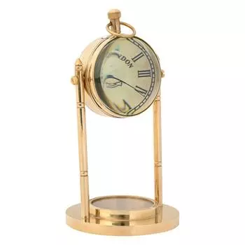 Старинные латунные настольные часы, старинные стеклянные часы для учебного стола, украшения, офисного стола, домашнего декора, свадебного подарка золотистый