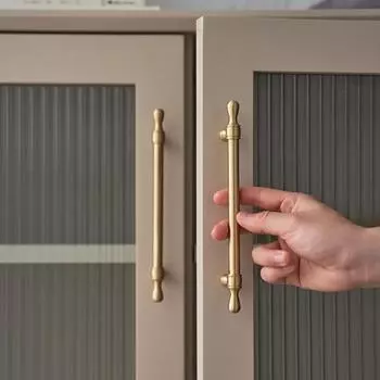 Старинные латунные ручки для ящиков, винтажные ручки для дверец шкафов, фурнитура для шкафов во французском стиле 18cm золотистый