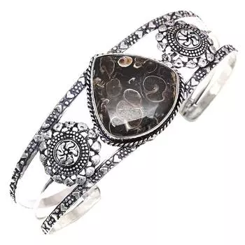 Старинные ювелирные изделия Turtela Jasper Gemstone Браслеты-манжеты 7 Регулируемые