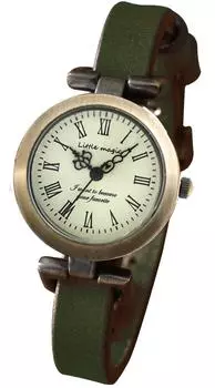 Старинные женские часы зеленые [Little Magic]