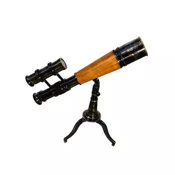 Старинный антикварный настольный штатив из морской твердой латуни, телескоп 25,4 см