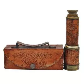 Старинный королевский флотский телескоп Solid 12