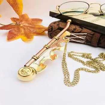 Старинный латунный брелок со свистком, винтажный брелок, морской латунный брелок, подарок на Рождество, подарок мужчине, подарок на день рождения, лот из 12 штук