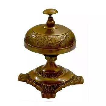 Старинный латунный настольный колокольчик, навигационный звонок, офисный декор, гостиничный звонок