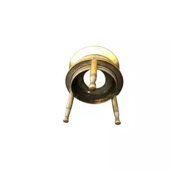 Старинный латунный стол Карта Увеличительное стекло лупа Тренога. Диаметр 1,75 дюйма. регулируемый