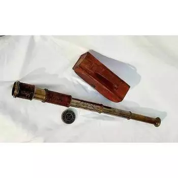 Старинный латунный телескоп DOLLOND LONDON 1920 Красивый телескоп и очень полезен во время путешествий