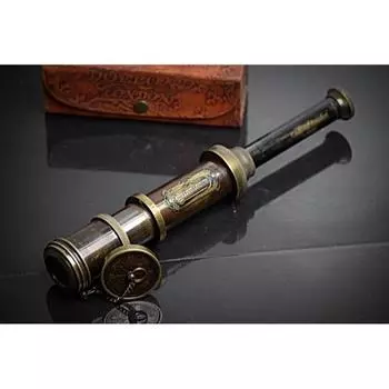 Старинный рабочий телескоп из латуни, Dolland London 1920 Подзорная труба/Телескоп для дальнего обзора, подарок на День святого Валентина, подарок для парня